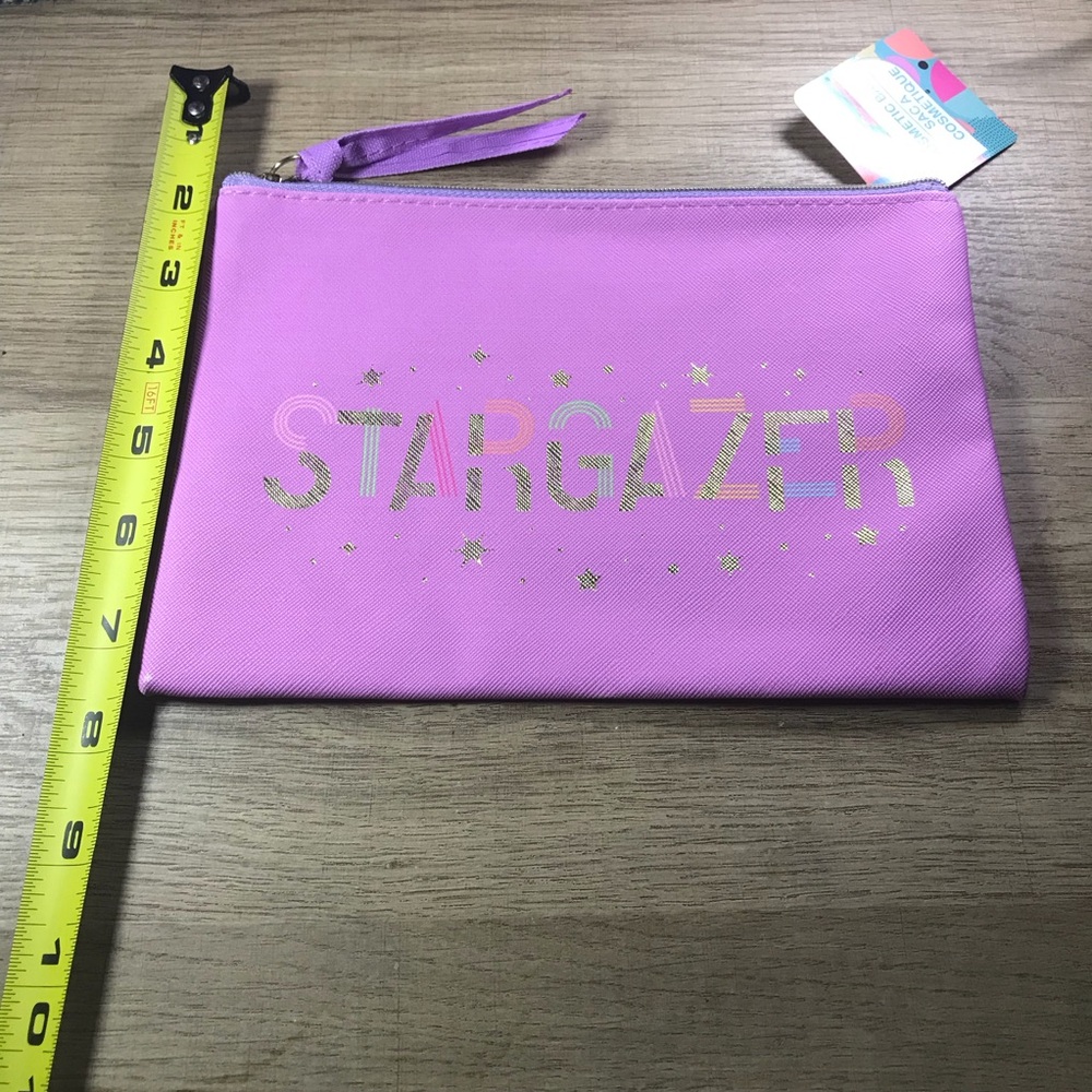 Purple Stargazer Makeup Cosmetic Bag - Picture 3 of 4